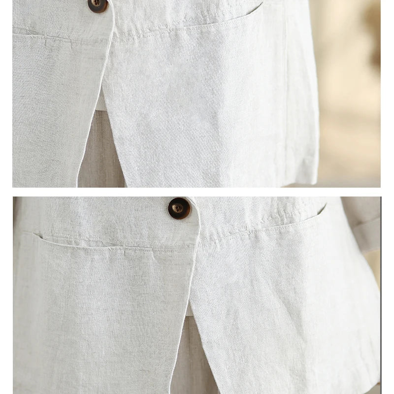 Alberta | Lightweight Cotton-Linen Blazer for Casual & Elegant Outings