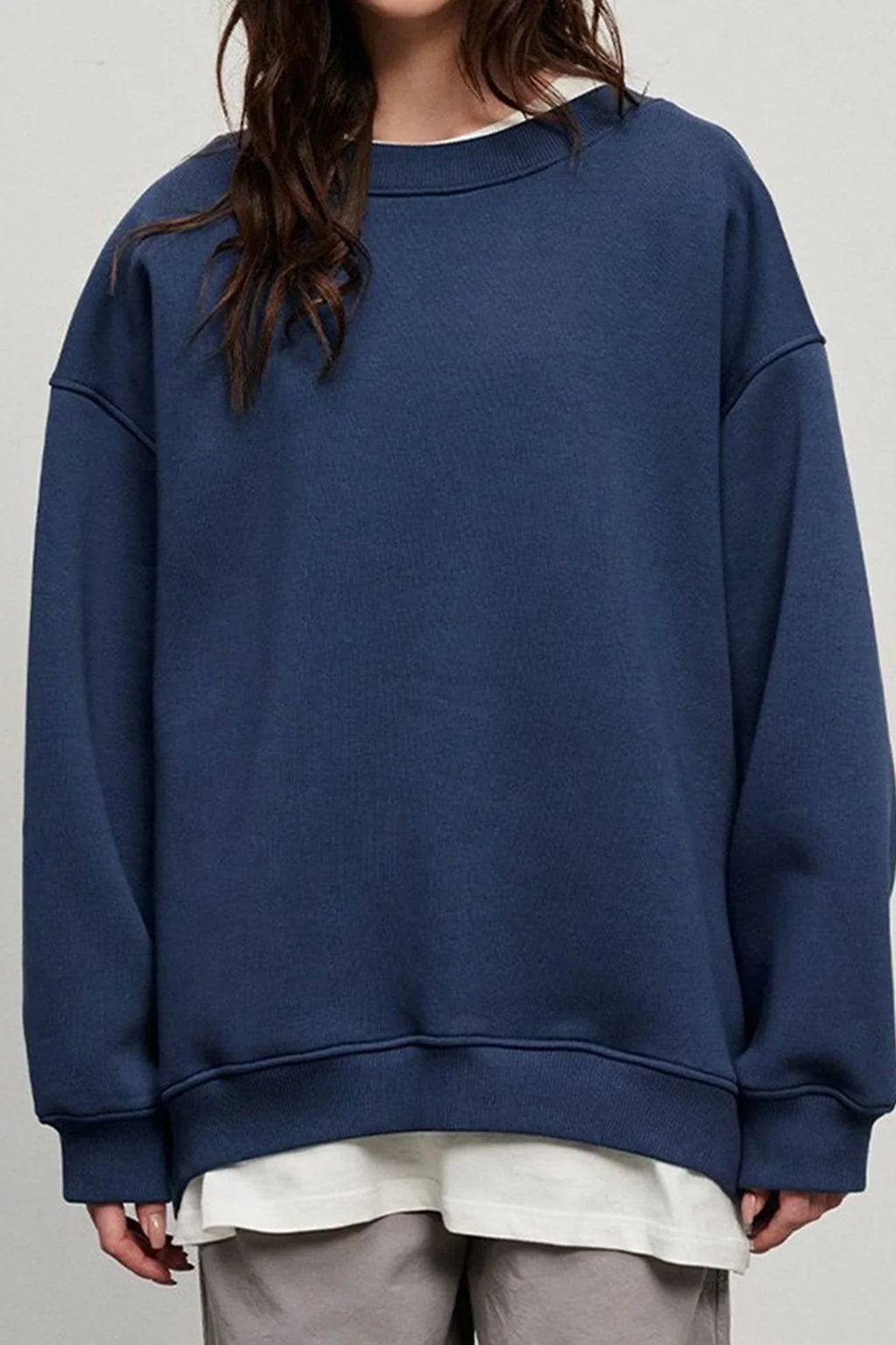 Angelica | Oversized Sweatshirt with Girocollo