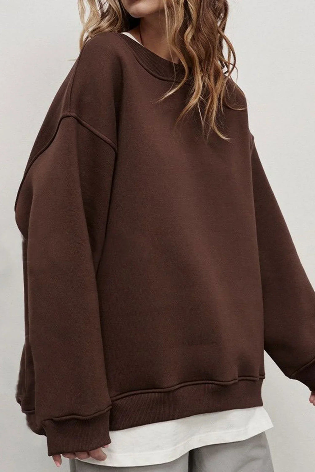 Angelica | Oversized Sweatshirt with Girocollo