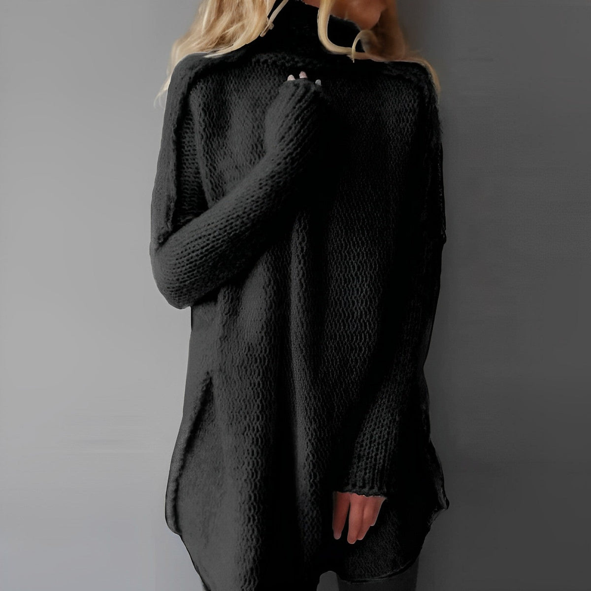 Cesarina | Long Knit Wrap Sweater