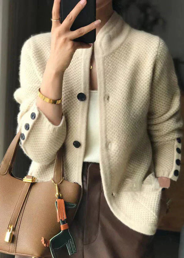 Iolanda | Lussuoso in Soft Knit Top Cardigan with Front Opening
