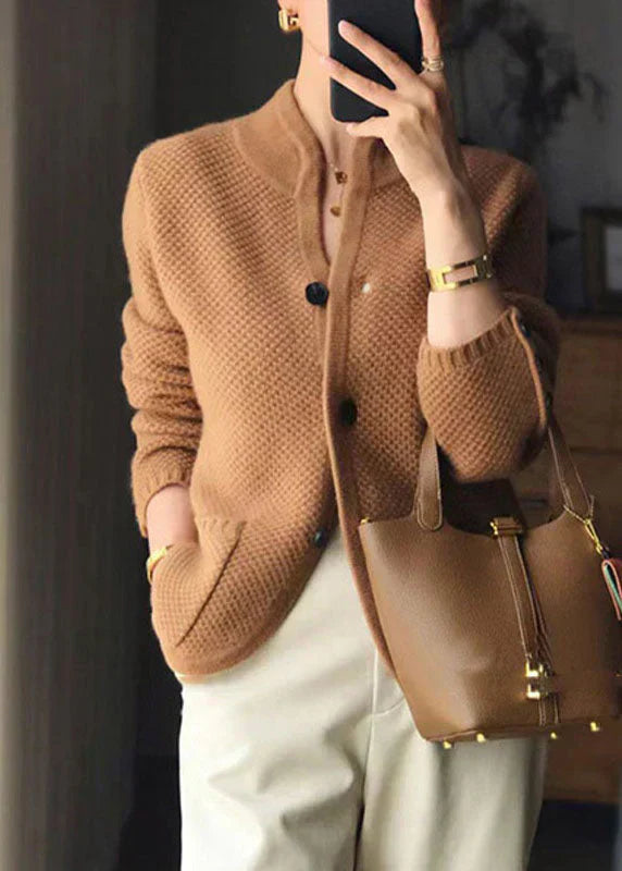 Iolanda | Lussuoso in Soft Knit Top Cardigan with Front Opening