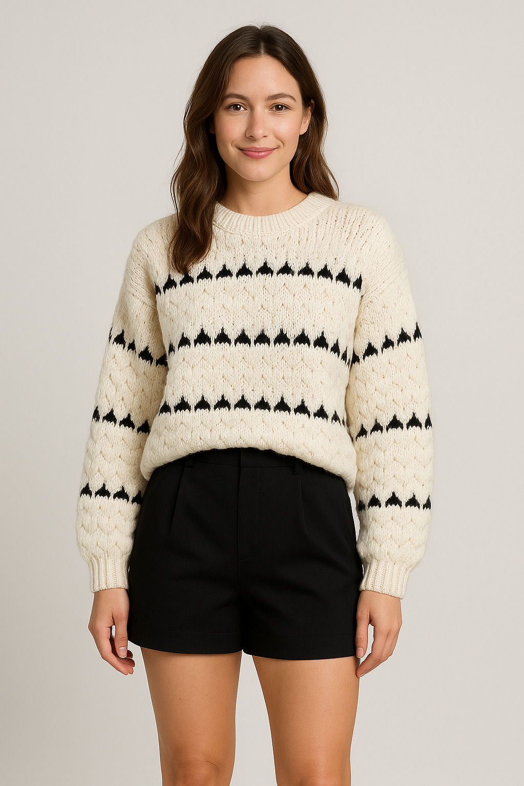 Evelina | Knit Textured Sweater