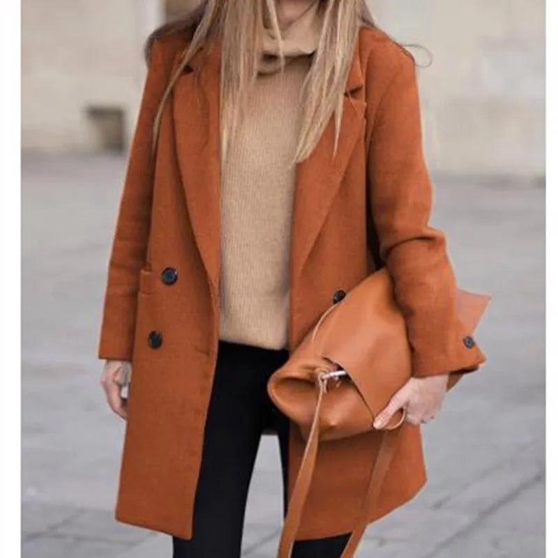 Ilva | Luxury Wool-Blend Double-Breasted Winter Coat