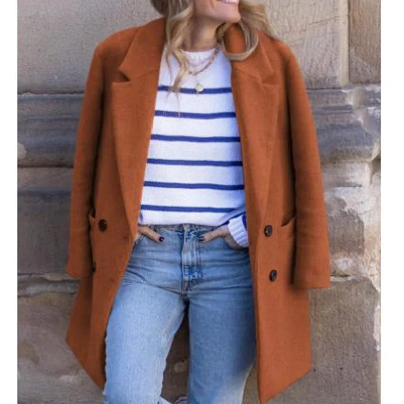 Ilva | Luxury Wool-Blend Double-Breasted Winter Coat
