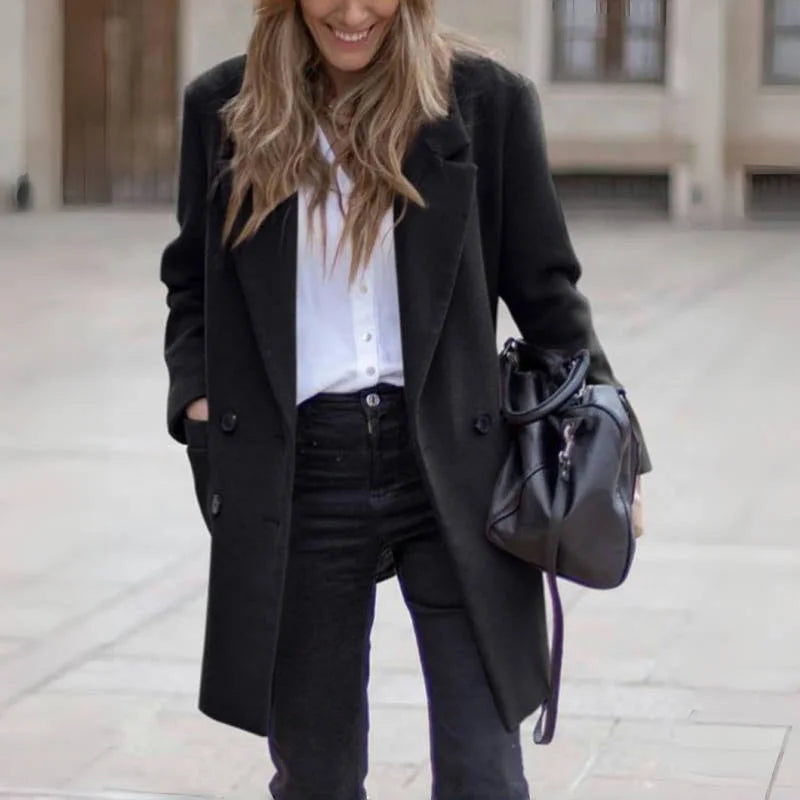 Ilva | Luxury Wool-Blend Double-Breasted Winter Coat