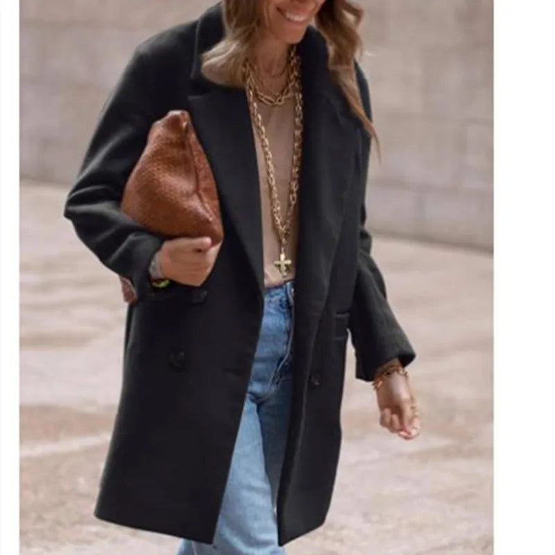 Ilva | Luxury Wool-Blend Double-Breasted Winter Coat