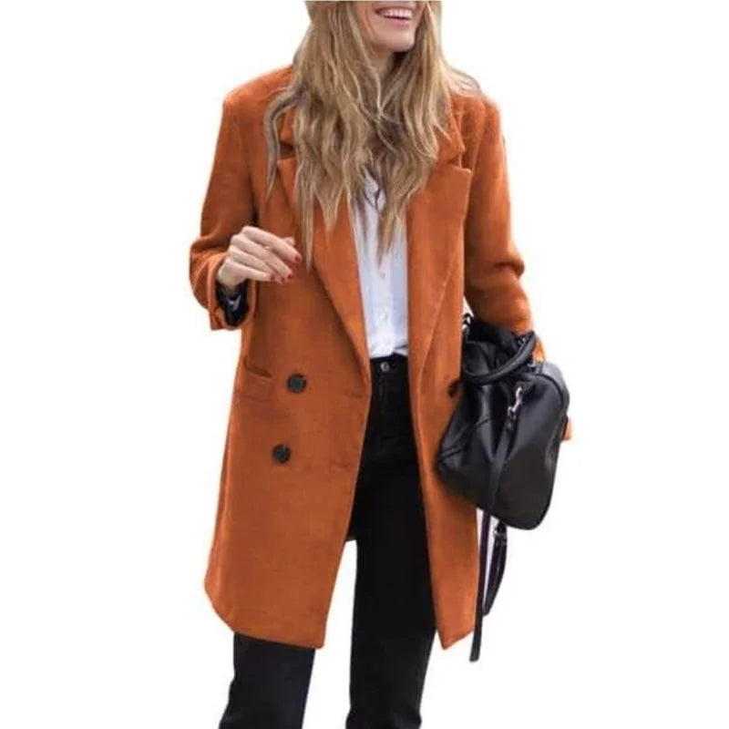 Ilva | Luxury Wool-Blend Double-Breasted Winter Coat
