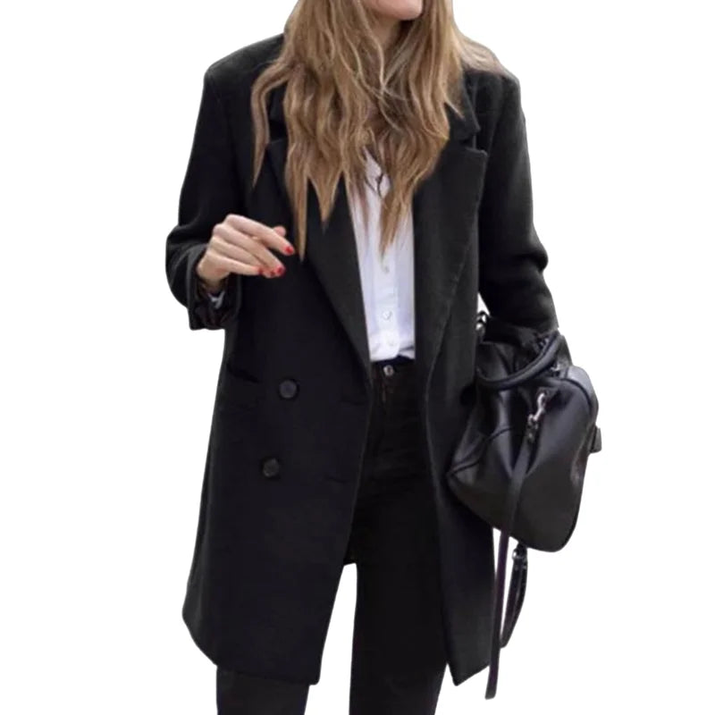 Ilva | Luxury Wool-Blend Double-Breasted Winter Coat
