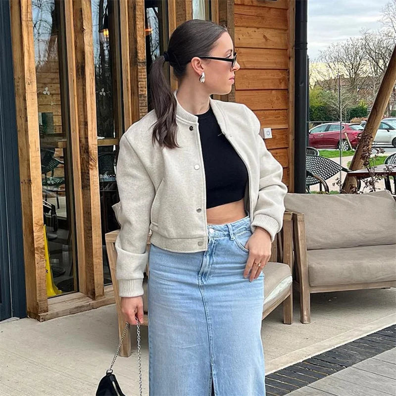 Salvina | Short Lightweight Bomber Jacket