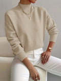 Silvana | Elegant Sweater & Wrap Knit with Turtleneck