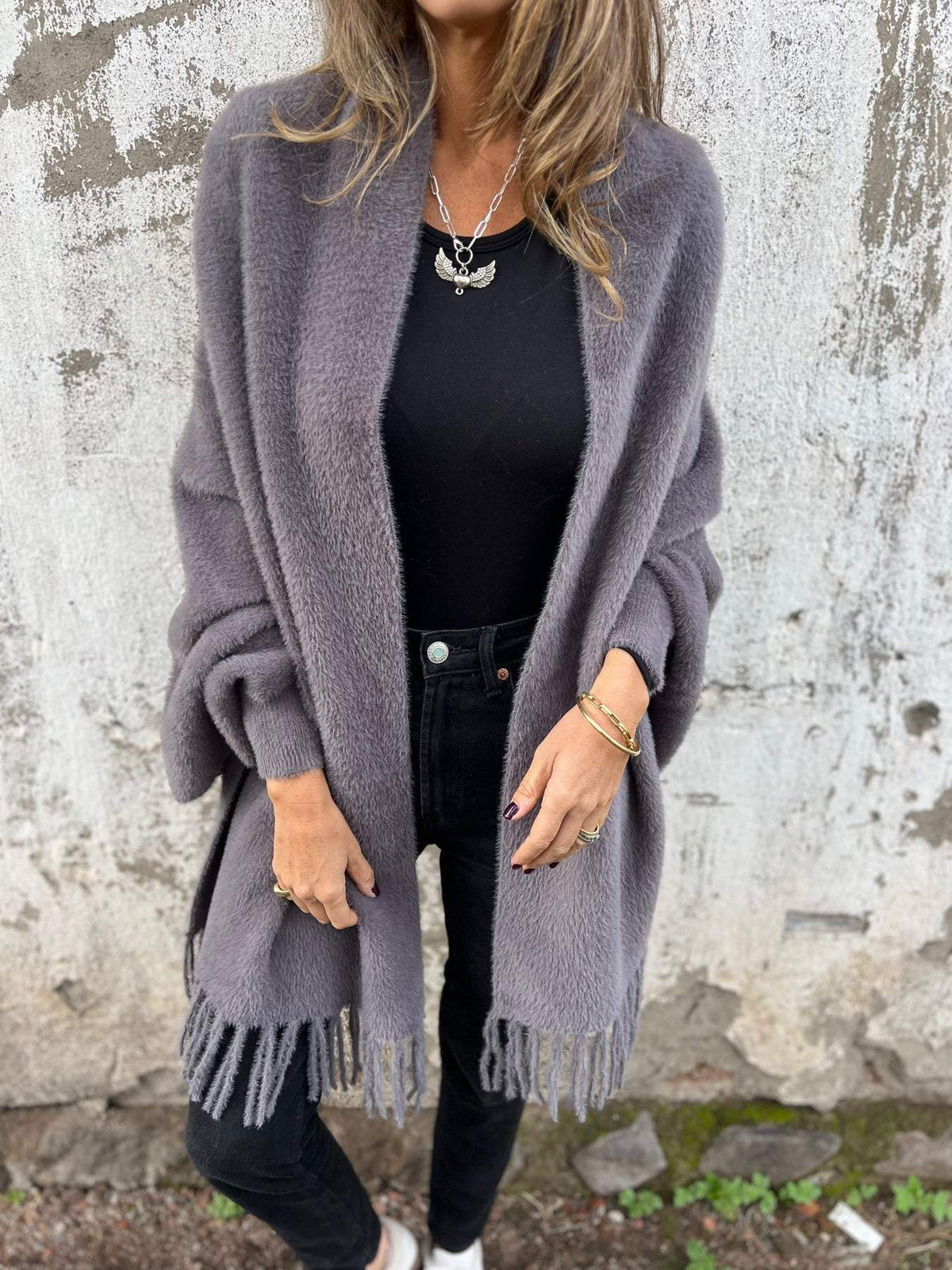 Bianca Maria | Women's long warm knitted cardigan
