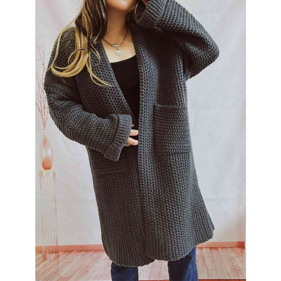 Rita | Winter Oversized Knit Grossa Cardigan with Front Opening