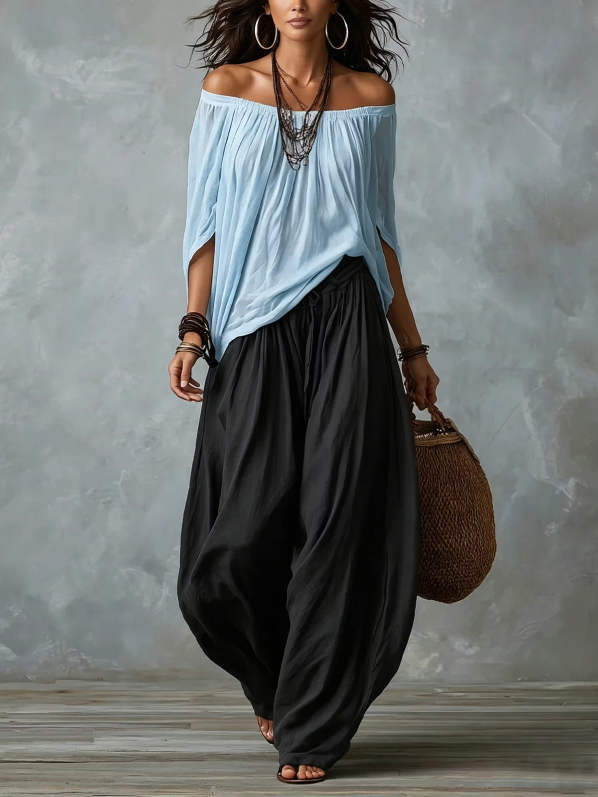 Camila | Two-Piece Two Pieces Set with Off-Shoulder