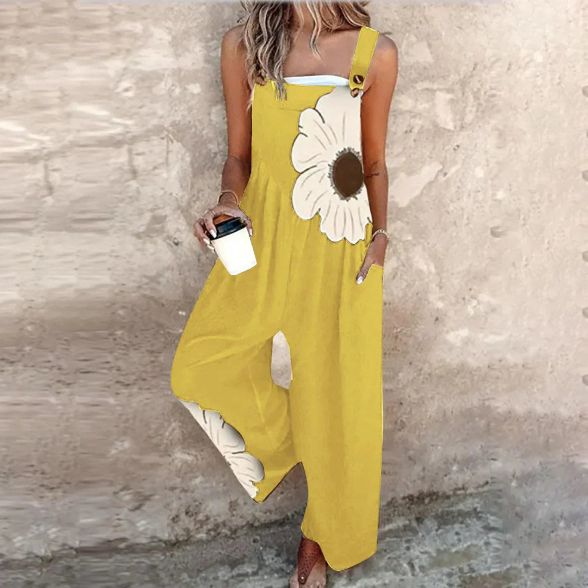 Printed Comfortable Dungarees