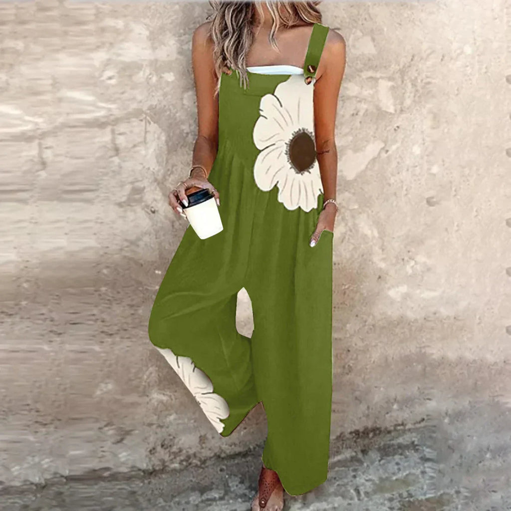 Printed Comfortable Dungarees