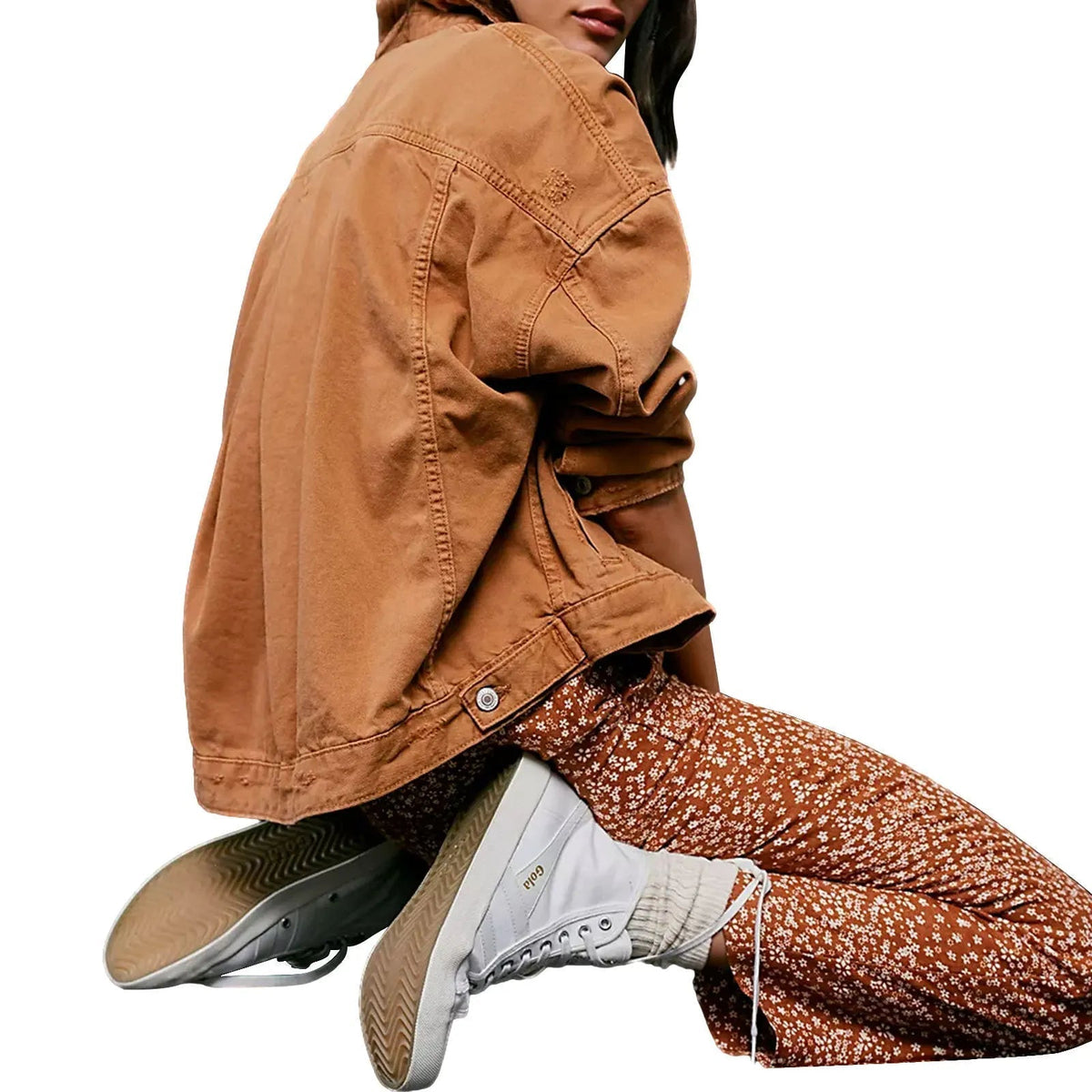 Samanta | Oversized Denim Jacket with Dropped Shoulders