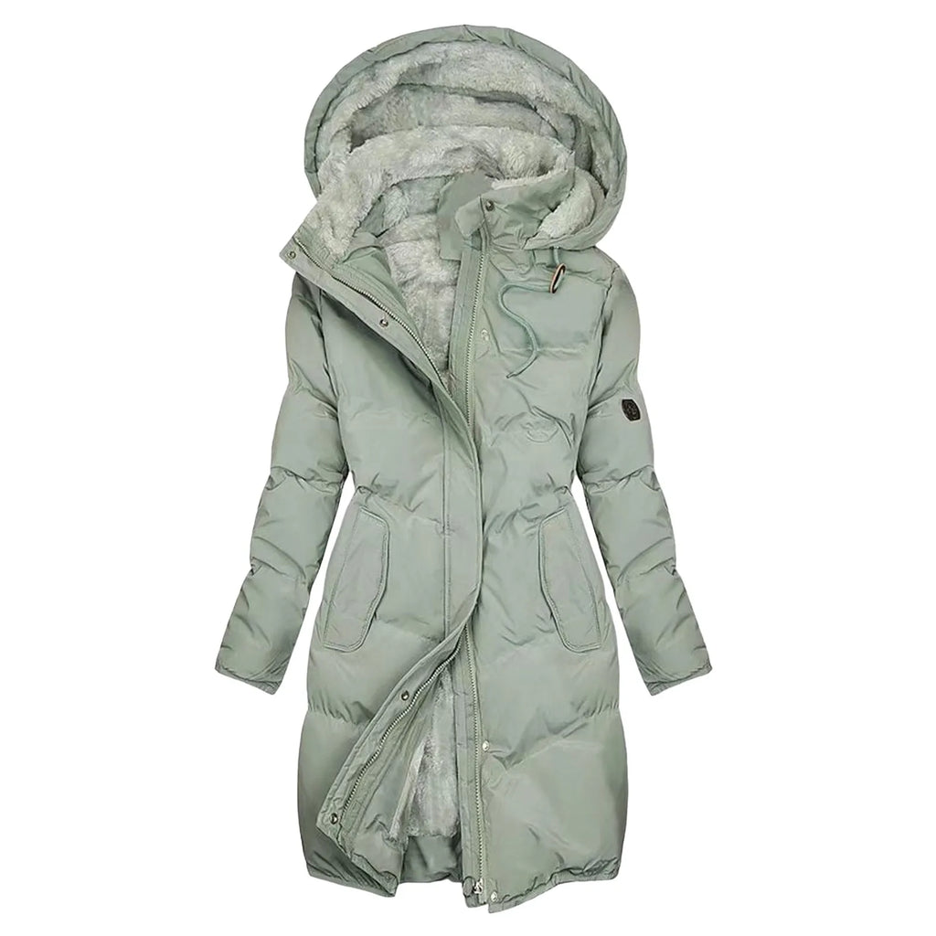 Sinforosa | Long Padded Winter Coat with Hood