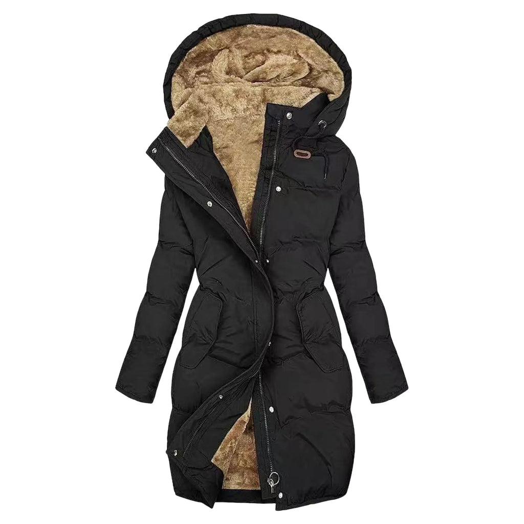 Sinforosa | Long Padded Winter Coat with Hood