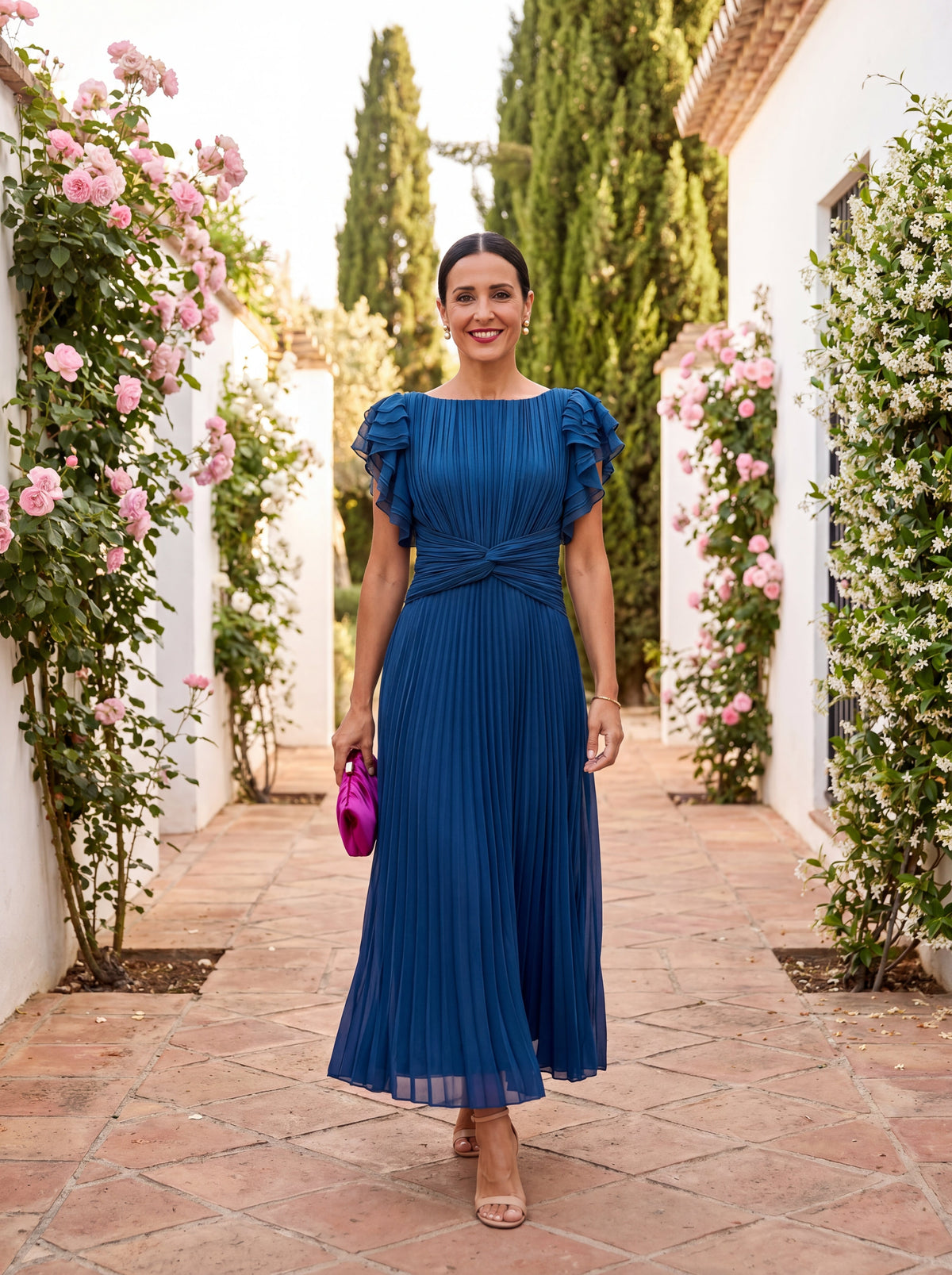 Gloria | Elegant Pleated Dress