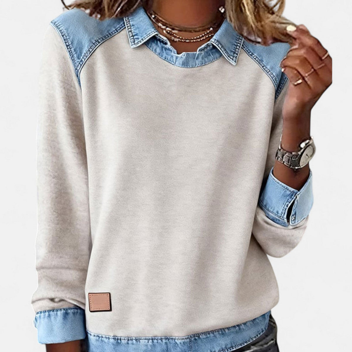 Romana | Top Knit Pullover with Long Sleeves