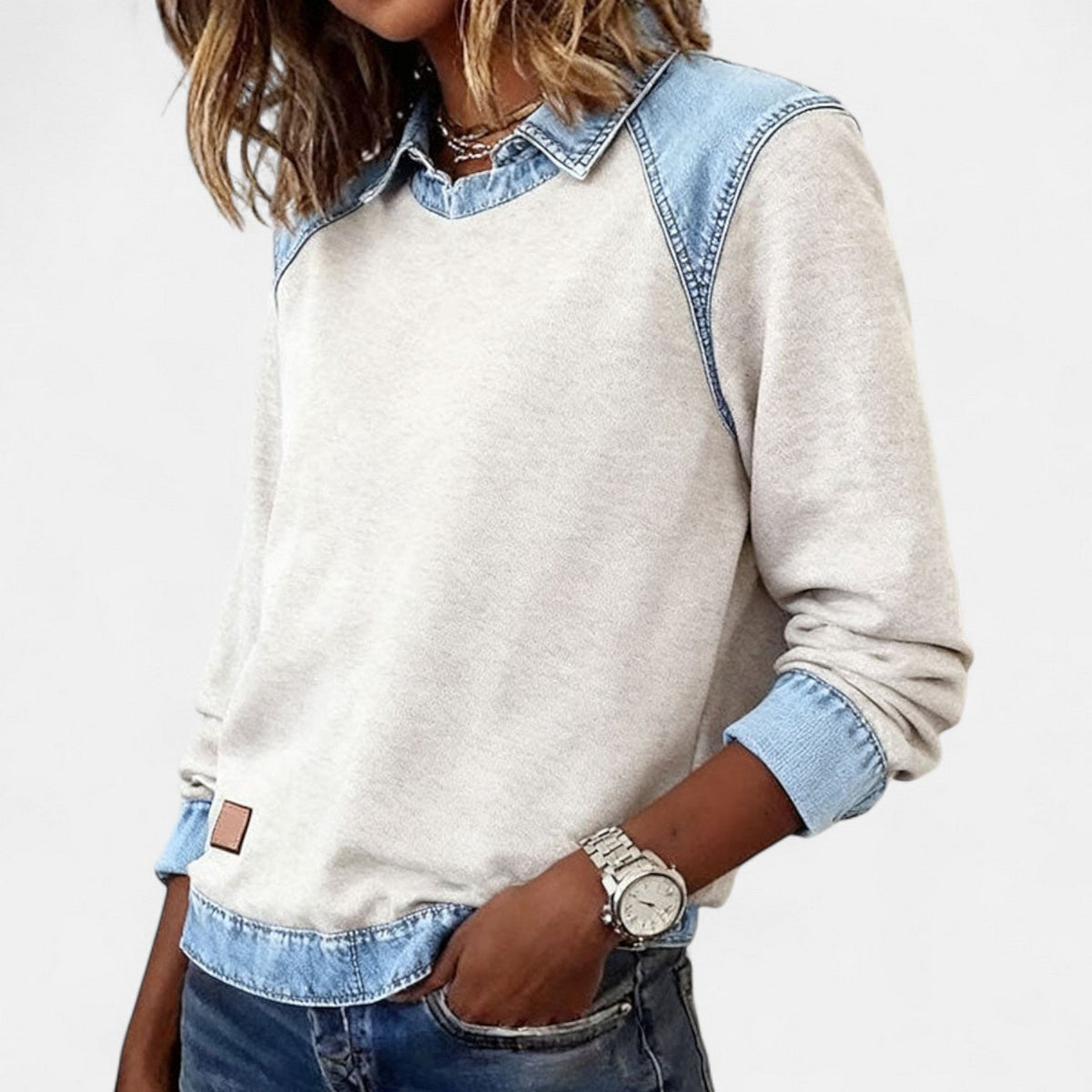 Romana | Top Knit Pullover with Long Sleeves