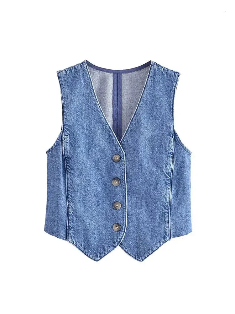 Noemi | Denim Vest