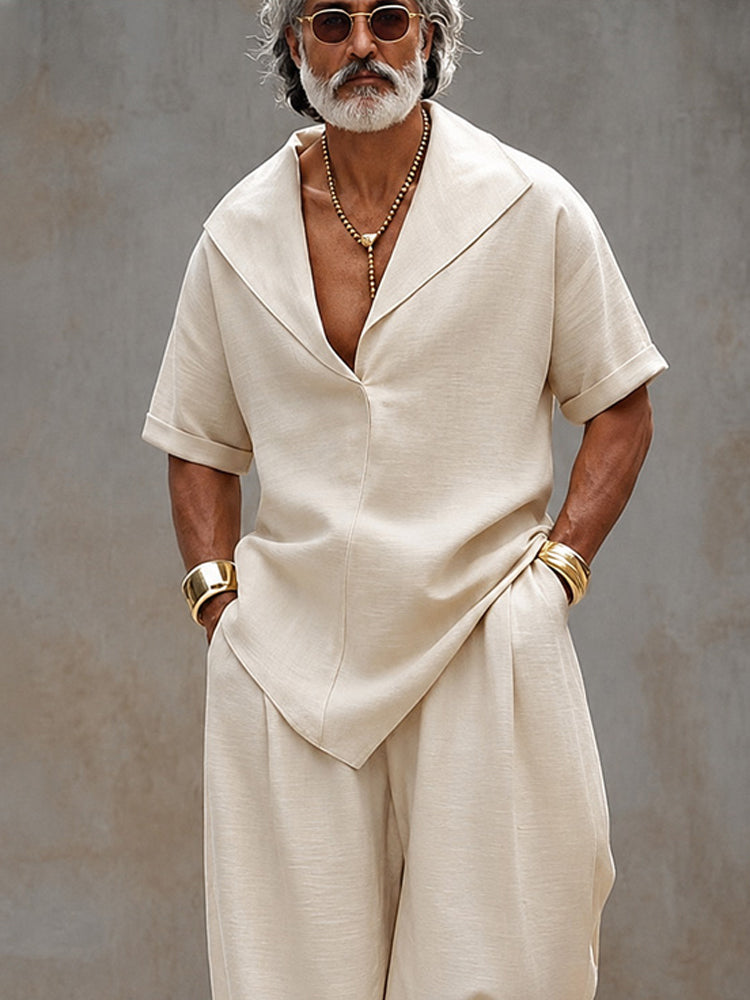 Two-Piece Portofino™ Set – Shirt & Cotton Trousers