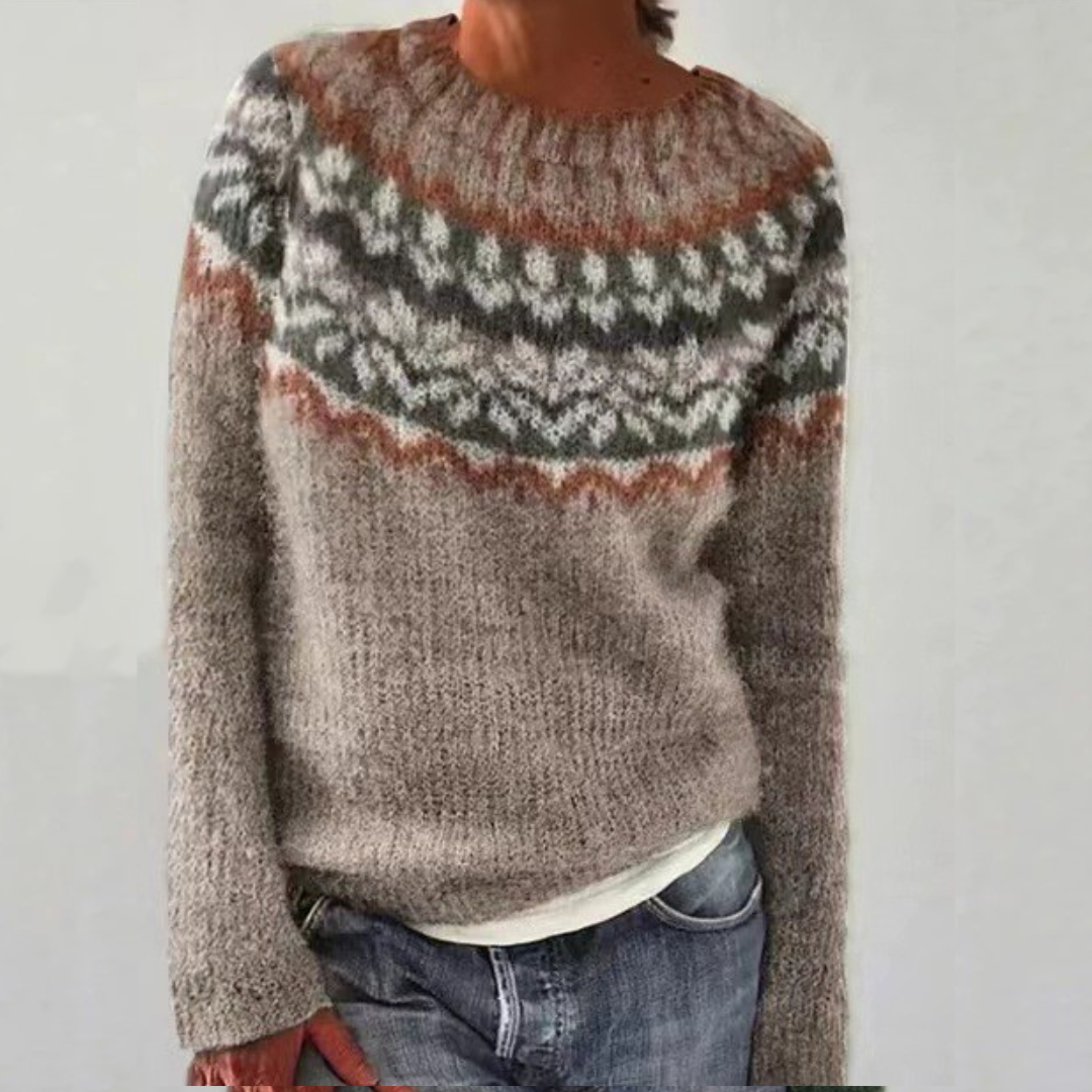 Melania | Retro Wrap Sweater