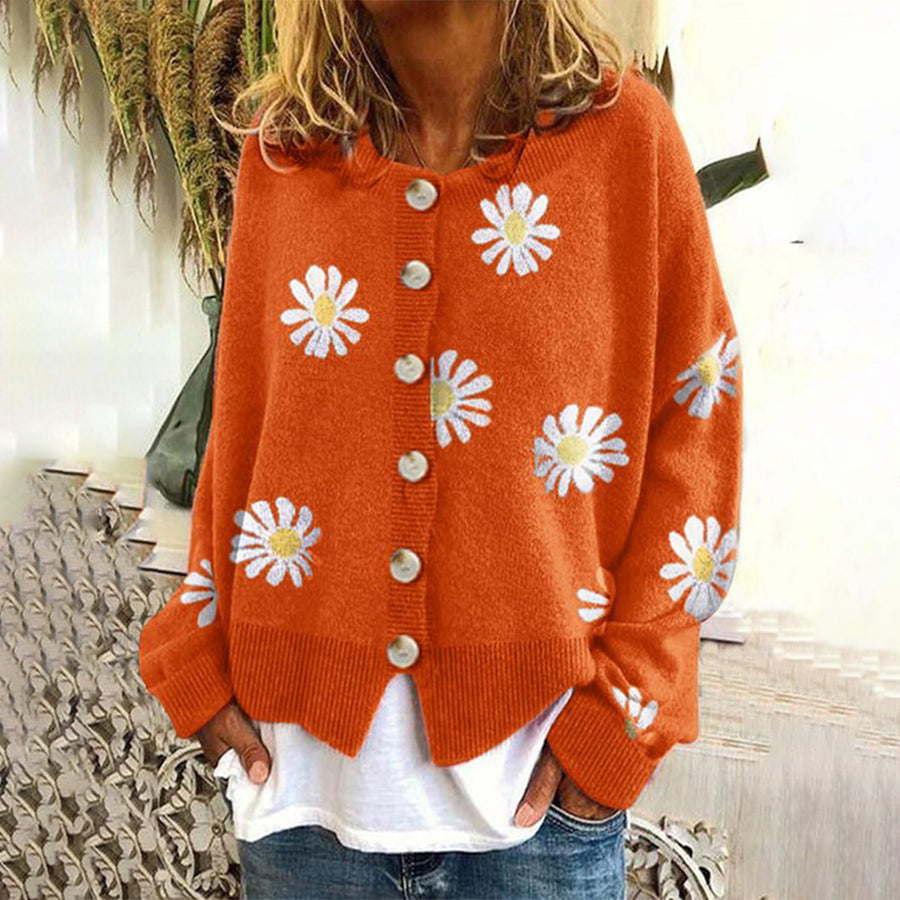 Vilma | Classic long-sleeve button-down cardigan