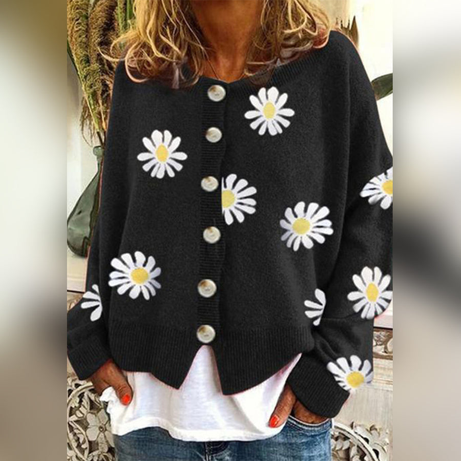 Vilma | Classic long-sleeve button-down cardigan