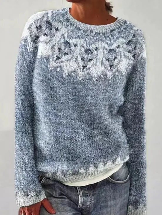 Fausta | Retro Lavorato Sweater with Knit Top for Women