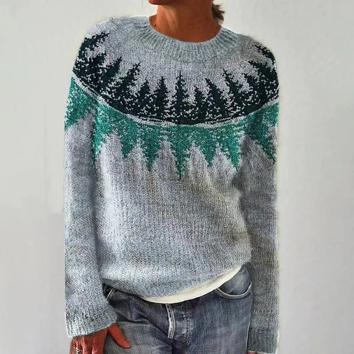 Fausta | Retro Lavorato Sweater with Knit Top for Women