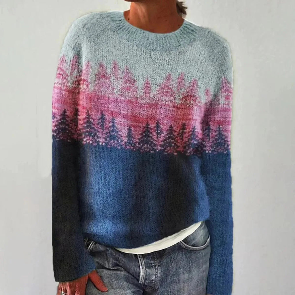 Fausta | Retro Lavorato Sweater with Knit Top for Women