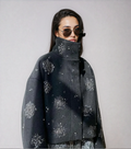 Lucia | Pea Coat with Ricami & Perline