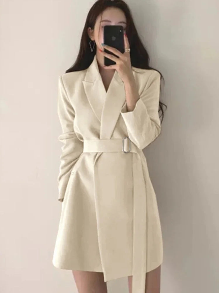 Fiorella | Casual blazer – white jacket with a tailored fit for a versatile style