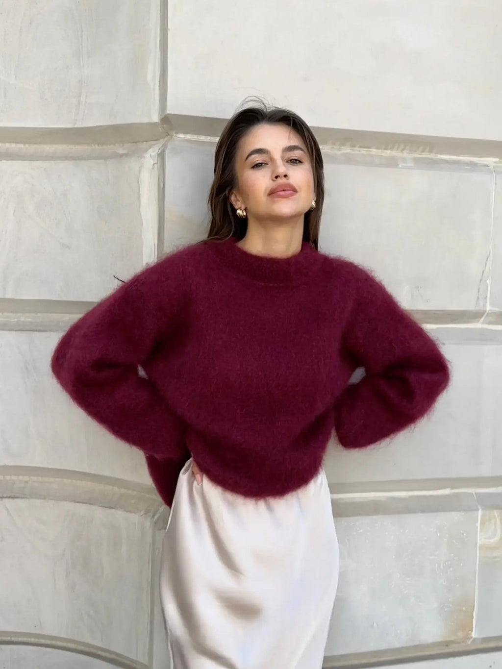 Rossella | Elegant Sweater & Wrap in Mohair for Women