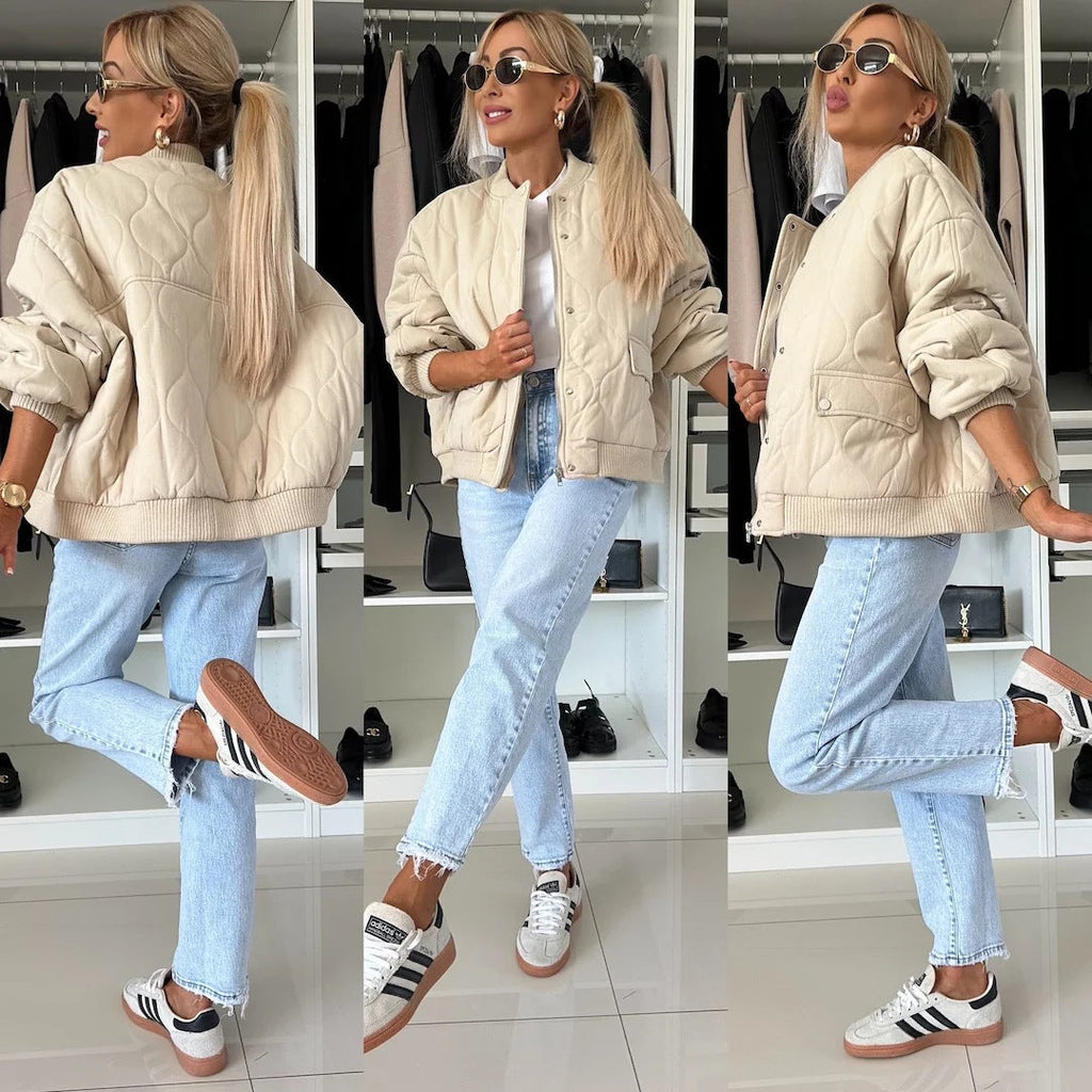 Viviana | Quilted Relaxed-Fit Bomber Jacket