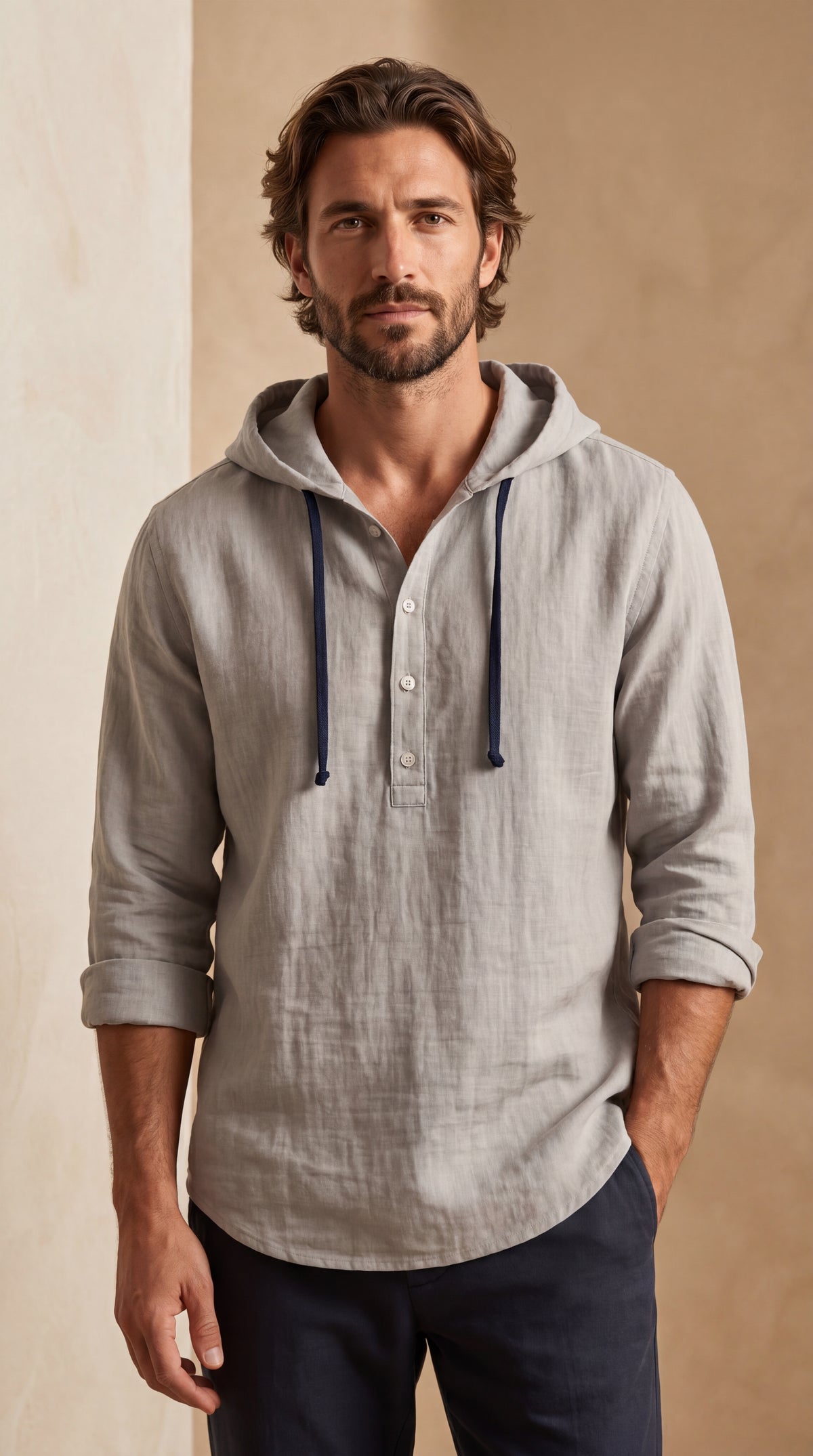 Luca | Premium Linen Hoodie