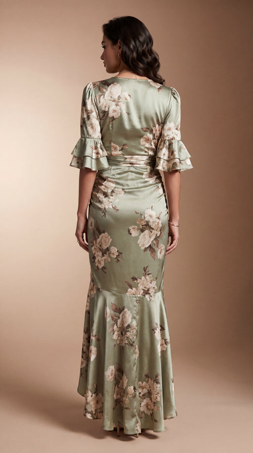 Amalfi Dress | Satin Bloom