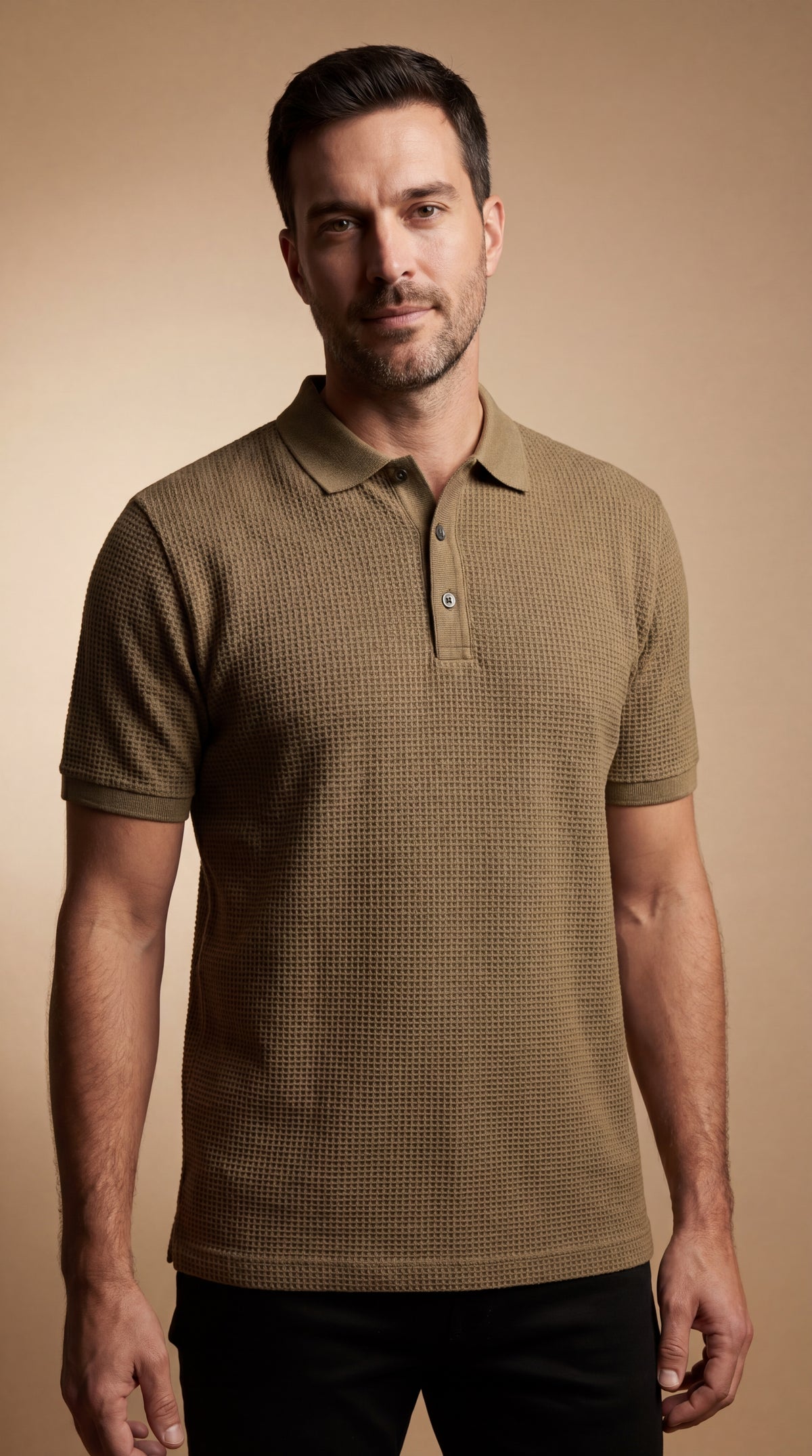 ComfortFit Polo in Beige