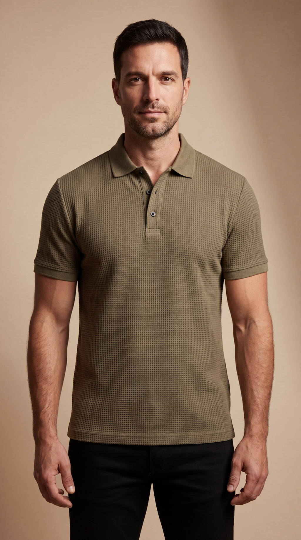 ComfortFit Polo in Beige