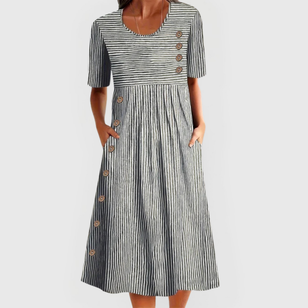 Julia | Midi Striped Dress