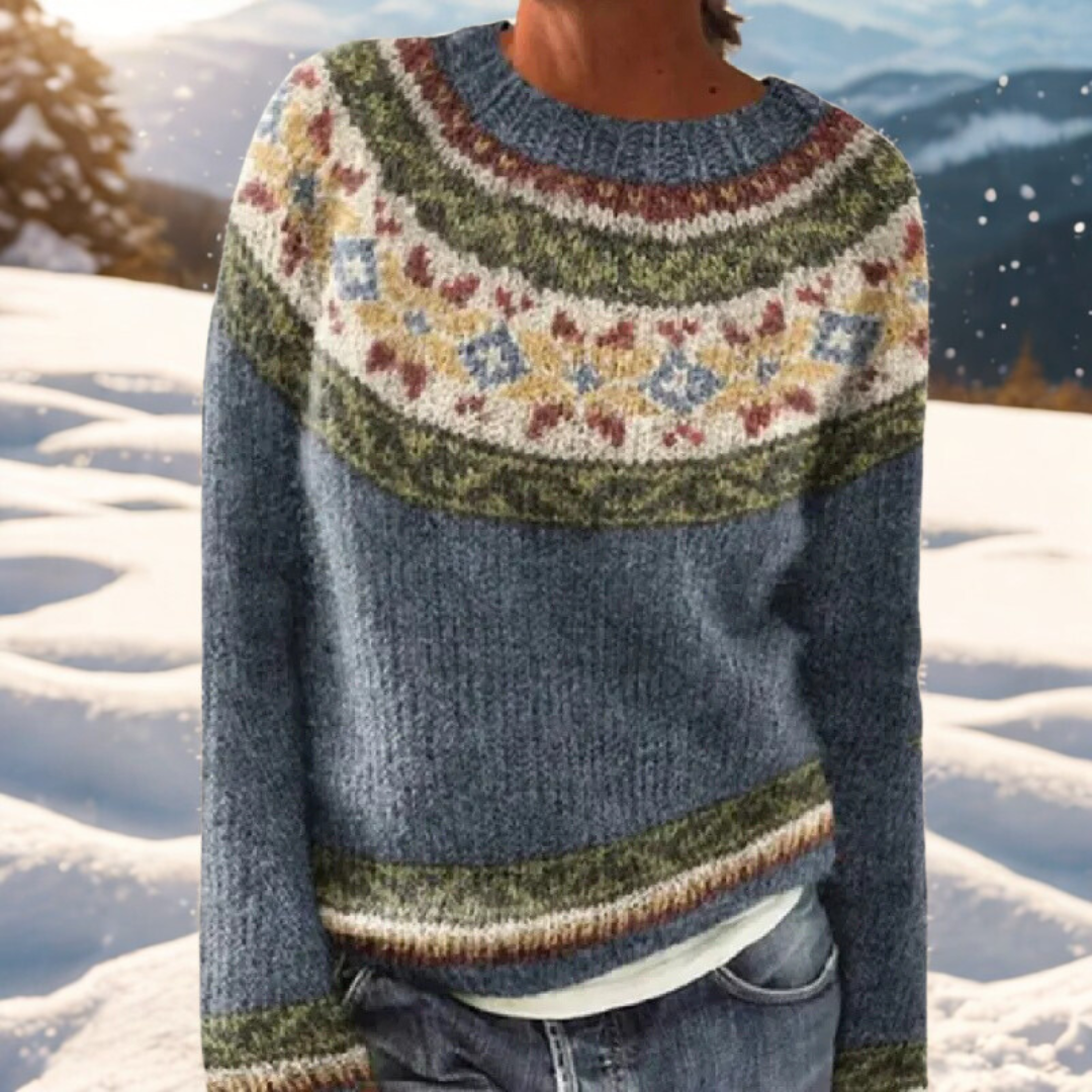 Clotilde | Warm sweater with refined Nordic details