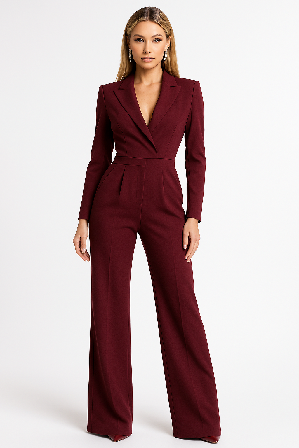 Antonia | Jumpsuit with V-Neck & Wide-Leg