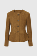 Pinuccia | Casual Vintage Chic Brown Jacket
