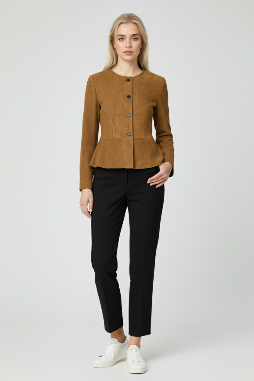 Pinuccia | Casual Vintage Chic Brown Jacket