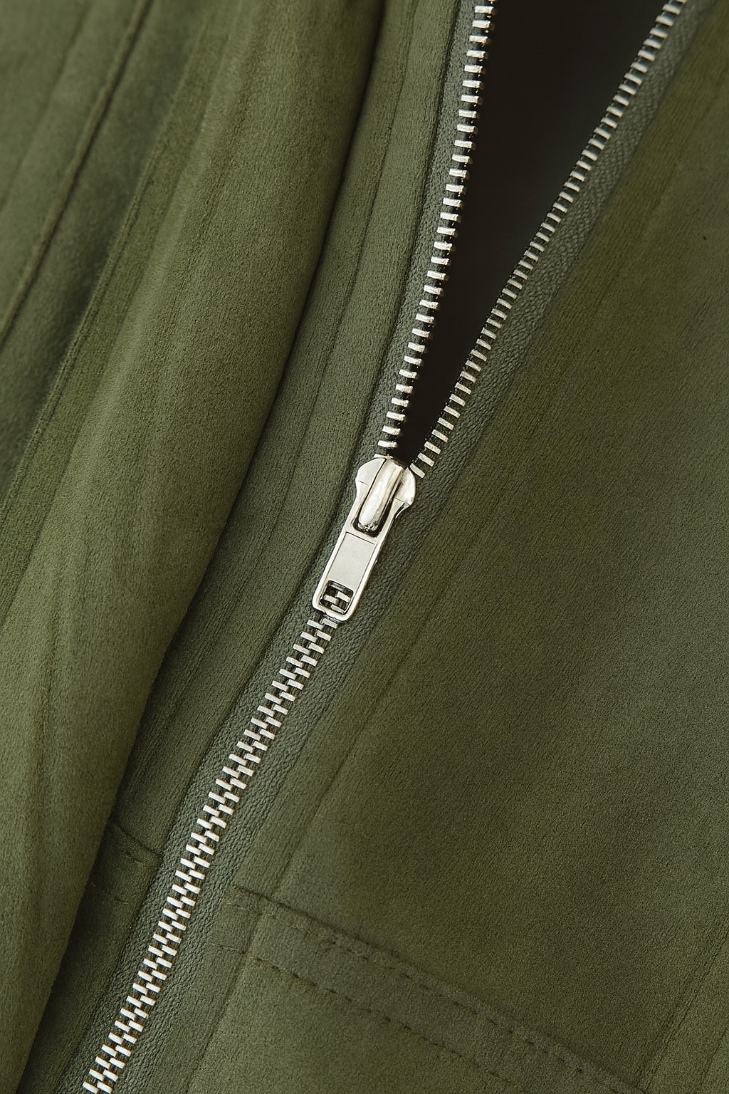 Ondina | Green Elegant Timeless Style Bomber Jacket