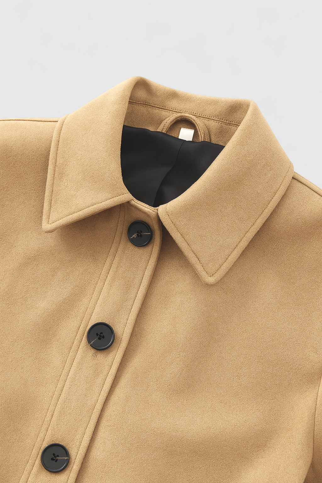 Ninetta | Short Khaki Retro-Inspired Jacket with Buttons