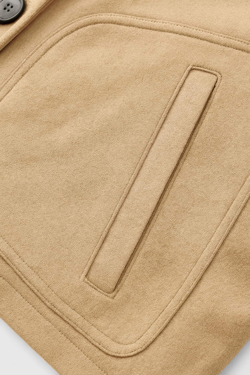 Ninetta | Short Khaki Retro-Inspired Jacket with Buttons